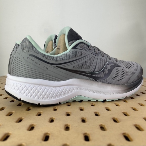Saucony Omni 19 Women's Running Shoe Alloy/ Sky S10570-30 in Size 10.5 US - Picture 6 of 12